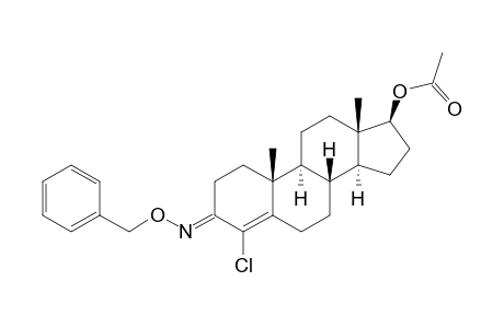 (ANTI)-17-BETA-ACETOXY-4-CHLORO-4-ANDROSTEN-3-O-BENZYLOXIME