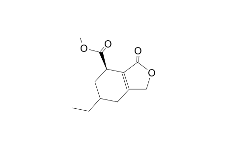 Methyl (7R)-1-oxo-5-ethyl-(hexahydro)-isobenzofuran-7-carboxylate