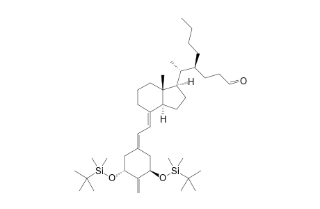 (4S)-4-{1-[(1R,3R,7E,17.beta.)-1,3-Bis{[tert-butyl(dimethyl)silyl]-oxy}-2-methylidene-9,10-secoestra-5,7-dien-17-yl]ethyl}octanal