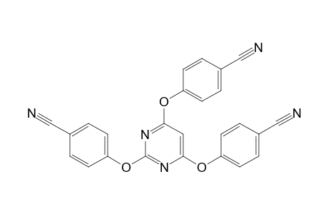 2,4,6-tris[4'-cyanophenoxy]pyrimidine