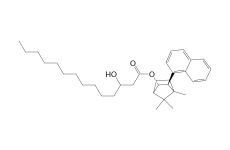 4,7,7-Trimethyl-3-exo-(1-naphthyl)-bicyclo(2.2.1)heptan-2-exo-yl 3R-hydroxy-tetradecanoate