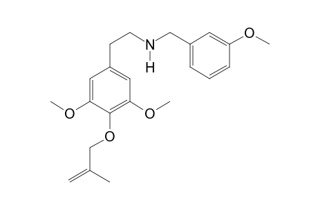 2-(3,5-Dimethoxyphenyl-4-[(2-methylprop-2-en-1-yl)oxy]-N-[(3-methoxyphenyl)methyl]ethan-1-amine