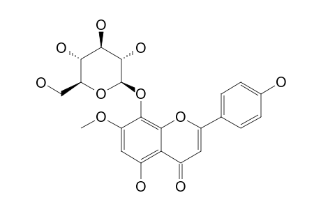 5,4'-DIHYDROXY-7-METHOXY-FLAVONE-8-O-BETA-D-GLUCOPYRANOSIDE