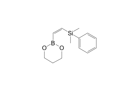 2-[(Z)-2-(Dimethyl-phenyl-silanyl)-vinyl]-[1,3,2]dioxaborinane