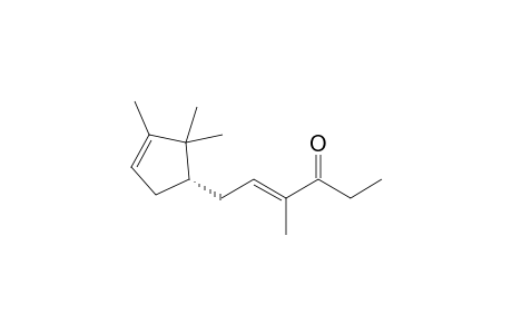 (4E)-4-Methyl-6-[(1'S)-(2',2',3'-trimethylcyclopent-3'-en-1'-yl)]hex-4-en-3-one