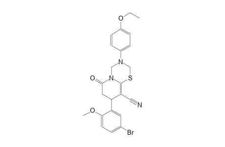 2H,6H-pyrido[2,1-b][1,3,5]thiadiazine-9-carbonitrile, 8-(5-bromo-2-methoxyphenyl)-3-(4-ethoxyphenyl)-3,4,7,8-tetrahydro-6-oxo-