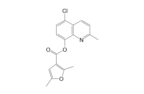 3-Furancarboxylic acid, 2,5-dimethyl-, 5-chloro-2-methyl-8-quinolinyl ester