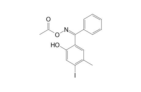 2-Hydroxy-4-iodo-5-methylbenzophenone - O-acetyloxime