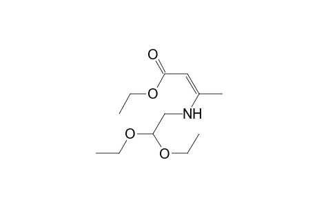 2-Butenoic acid, 3-[(2,2-diethoxyethyl)amino]-, ethyl ester, (Z)-