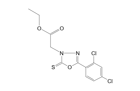 2-(2,4-DICHLOROPHENYL)-5-THIOXO-DELTA^2-1,3,4-OXADIAZOLINE-4-ACETIC ACID, ETHYL ESTER
