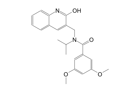 N-[(2-hydroxy-3-quinolinyl)methyl]-N-isopropyl-3,5-dimethoxybenzamide