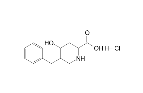 5-Benzyl-4-hydroxypiperidine-2-carboxylic acid - hydrochloride