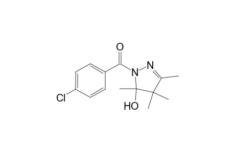 1H-Pyrazol-5-ol, 1-(4-chlorobenzoyl)-4,5-dihydro-3,4,4,5-tetramethyl-