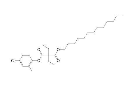 Diethylmalonic acid, 4-chloro-2-methylphenyl tridecyl ester