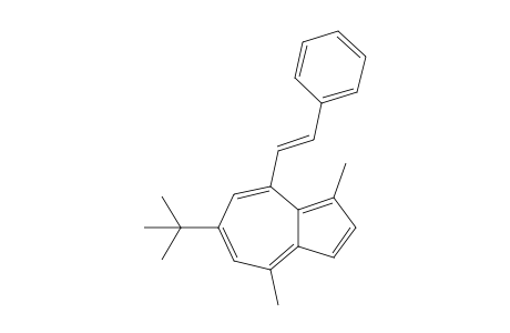 6-(t-Butyl)-1,4-dimethyl-8-[2'-phenylethenyl]-azulene