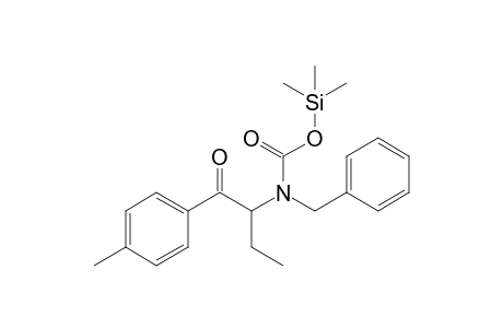 N-Benzyl-N-[1-(4-methylphenyl)butan-1-one-2-yl]carbamic acid TMS