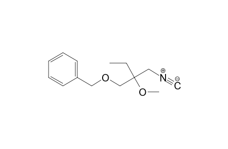 2-Benzyloxymethyl-1-isocyano-2-methoxybutane