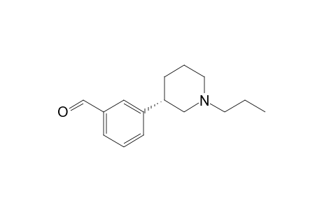 3-[(3S)-1-propyl-3-piperidinyl]benzaldehyde