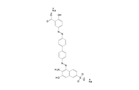 Benzoic acid, 5-[[4'-[(2-amino-3-hydroxy-6-sulfo-1-naphthalenyl)azo][1
