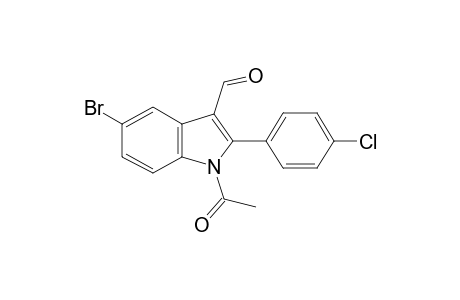 5-Bromo-2-(4-chlorophenyl)-1H-indole-3-carbaldehyde, N-acetyl