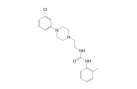 urea, N-[2-[4-(3-chlorophenyl)-1-piperazinyl]ethyl]-N'-(2-methylphenyl)-