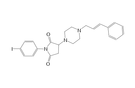1-(4-iodophenyl)-3-{4-[(2E)-3-phenyl-2-propenyl]-1-piperazinyl}-2,5-pyrrolidinedione