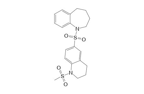 1-(1-Methanesulfonyl-1,2,3,4-tetrahydroquinoline-6-sulfonyl)-2,3,4,5-tetrahydro-1H-1-benzazepine