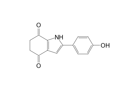 2-(4-hydroxyphenyl)-5,6-dihydro-1H-indole-4,7-dione