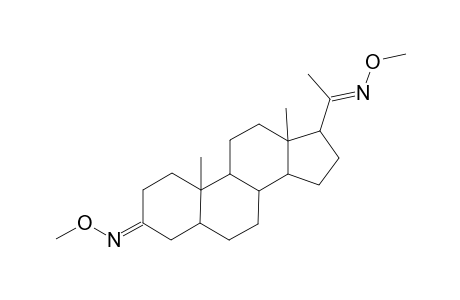 5.beta.-Pregnane-3,20-dione, bis(O-methyloxime)