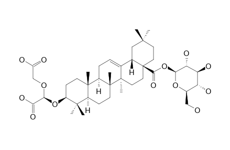 BIDENTATOSIDE-II;3-O-BETA-[2'-(2''-O-GLYCOLYL)-GLYOXYLYL]-OLEANOLIC-ACID-28-O-BETA-D-GLUCOPYRANOSIDE
