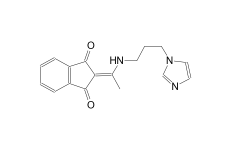 1H-indene-1,3(2H)-dione, 2-[1-[[3-(1H-imidazol-1-yl)propyl]amino]ethylidene]-
