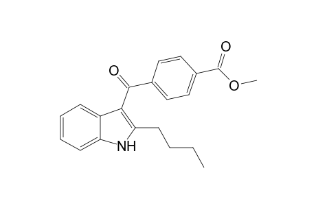 2-n-Butyl)-3-(4-carbomethoxybenzoyl)indole