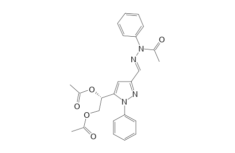 5-[(1S)-1,2-DIACETOXYETHYL]-1-PHENYLPYRAZOLE-3-CARBOXALDEHYD-N-ACETYLPHENYL-HYDRAZONE