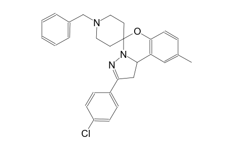 1'-benzyl-2-(4-chlorophenyl)-9-methyl-1,10b-dihydrospiro[benzo[e]pyrazolo[1,5-c][1,3]oxazine-5,4'-piperidine]