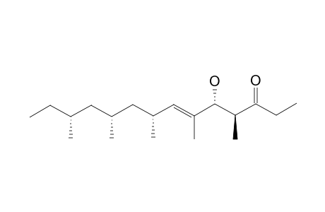 (E,4S,5R,8R,10R,12R)-5-hydroxy-4,6,8,10,12-pentamethyltetradec-6-en-3-one