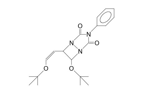 cis-6-(cis 2-T-Butoxy-ethenyl)-7-T-butoxy-3-phenyl-1,3,5-triaza-bicyclo(3.2.0)nonane-2,4-dione