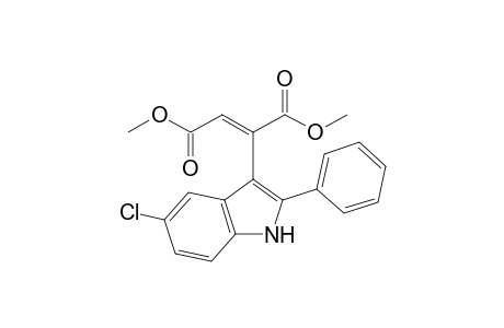 Methyl 3-(2-phenyl-5-chloroindol-3-yl)-3-(methoxycarbonyl)prop-2-enoate