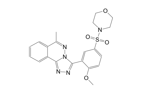 3-[2-methoxy-5-(4-morpholinylsulfonyl)phenyl]-6-methyl[1,2,4]triazolo[3,4-a]phthalazine