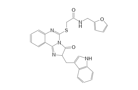 acetamide, 2-[[2,3-dihydro-2-(1H-indol-3-ylmethyl)-3-oxoimidazo[1,2-c]quinazolin-5-yl]thio]-N-(2-furanylmethyl)-