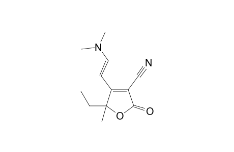 4-(E)-2-(Dimethylaminovinyl)-5-ethyl-2,5-dihydro-5-methyl-2-oxofuran-3-carbonitrile