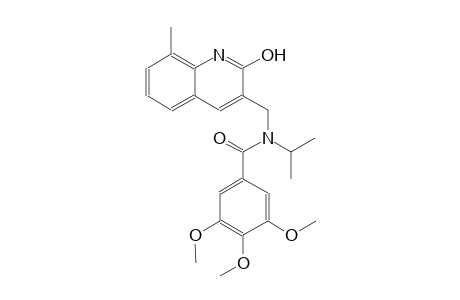 N-[(2-hydroxy-8-methyl-3-quinolinyl)methyl]-N-isopropyl-3,4,5-trimethoxybenzamide