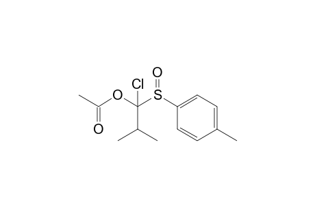 1-Chloro-2-methyl-1-(p-tolylsulfinyl)propanyl acetate