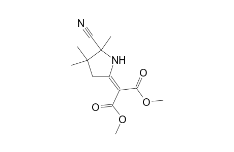2-(5-Cyano-4,4,5-trimethyl-pyrrolidin-2-ylidene)-malonic acid, dimethyl ester