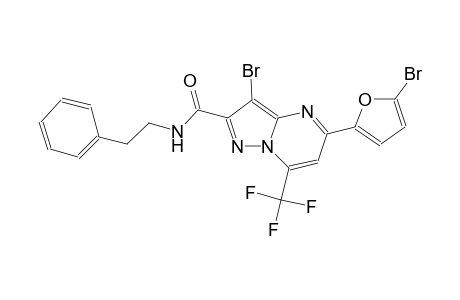 pyrazolo[1,5-a]pyrimidine-2-carboxamide, 3-bromo-5-(5-bromo-2-furanyl)-N-(2-phenylethyl)-7-(trifluoromethyl)-