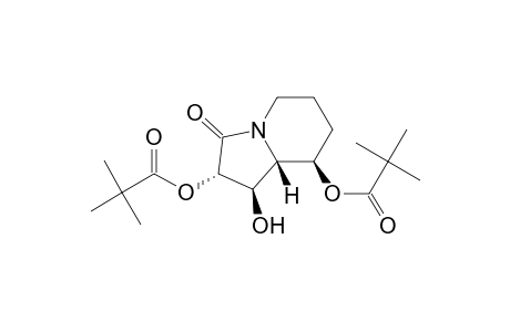 (1R)-(1.beta.,2.alpha.,8.beta.,8a.beta.)-2,8-bis[(2,2-dimethylpropanoyl)oxy]-1-hydroxyhexahydro-3(2H)-indolizinone