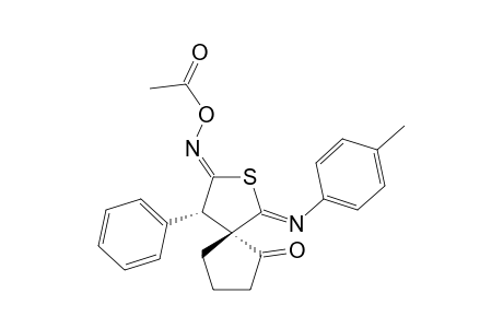 5'-ACETOXYIMINO-2'-(4-METHYLPHENYLIMINO)-4'-PHENYL-1-OXO-2',3',4',5'-TETRAHYDROSPIRO-[CYCLOPENTANE-2,3'-THIOPHENE]