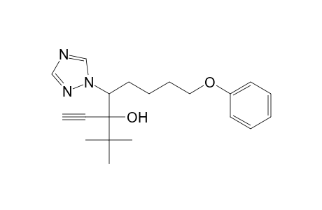 1H-1,2,4-Triazole-1-ethanol, alpha-(1,1-dimethylethyl)-alpha-ethynyl-beta-(4-phenoxybutyl)-