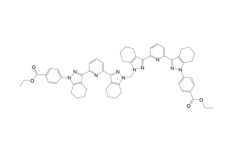 4-[3-[6-[1-[[3-[6-[1-(4-carbethoxyphenyl)-4,5,6,7-tetrahydroindazol-3-yl]-2-pyridyl]-4,5,6,7-tetrahydroindazol-1-yl]methyl]-4,5,6,7-tetrahydroindazol-3-yl]-2-pyridyl]-4,5,6,7-tetrahydroindazol-1-yl]benzoic acid ethyl ester