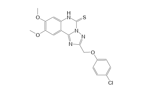 2-[(4-chlorophenoxy)methyl]-8,9-dimethoxy[1,2,4]triazolo[1,5-c]quinazoline-5(6H)-thione