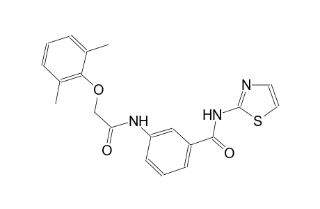 3-{[(2,6-dimethylphenoxy)acetyl]amino}-N-(1,3-thiazol-2-yl)benzamide